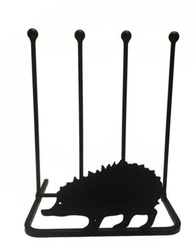 Image of Poppy Forge 2 Pair Boot Rack - Hedgehog - Steel - L29 X W39 X H48cm - Black