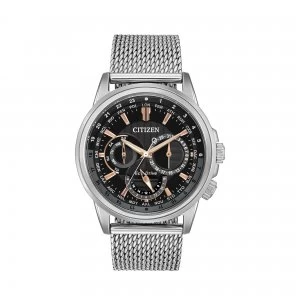 Image of Citizen Black And Silver 'Gents Sport' Eco-Drive Watch - BU2020-70E