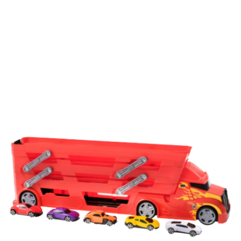 Image of Teamsterz Stunt Transporter With 5 Cars Launcher-474749