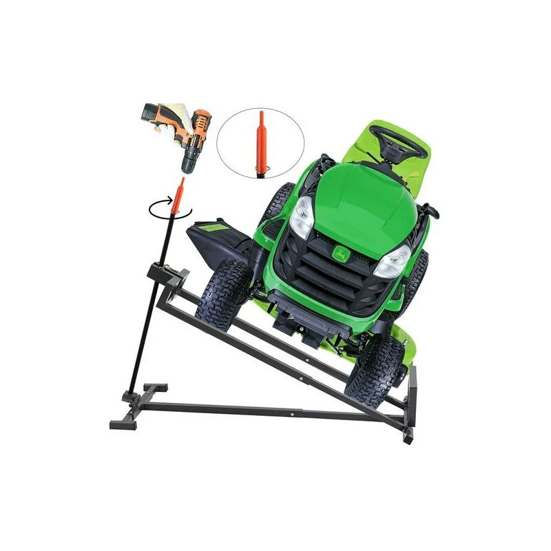 Image of KMS KMS - SwitZer Ride On Lawn Mower Lifter 400kg Lifting Device Ramp Garden Tractor Jack B256-038