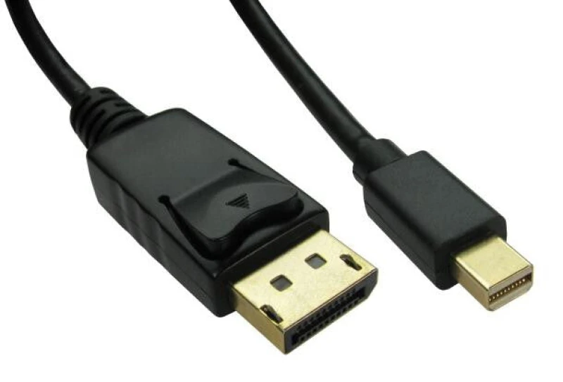Image of Cables Direct 1m Mini DisplayPort to DisplayPort Cable in Black