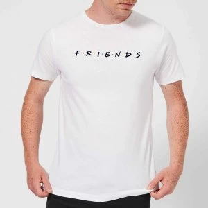Image of Friends Logo Mens T-Shirt - White - XS