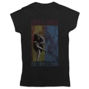 Image of Guns N' Roses - Use Your Illusion Ladies XX-Large T-Shirt - Black