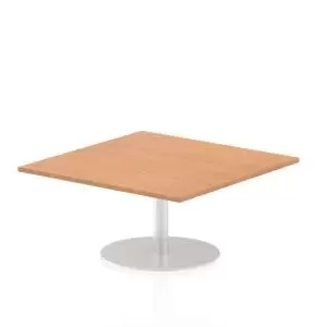 Image of Italia Poseur Table Square 10001000 Top 475 High Oak