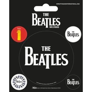 Image of The Beatles - Black Vinyl Sticker