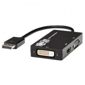 Image of Tripp Lite DisplayPort to VGA DVI HDMI All-in-One Converter Adapter 4K