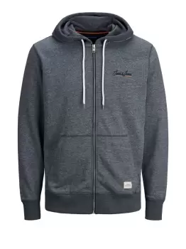 Image of JACK & JONES Recycled Polyester Blend Hoodie Men Grey