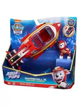 Image of Paw Patrol Aqua Pups Themed Vehicle Marshall, One Colour
