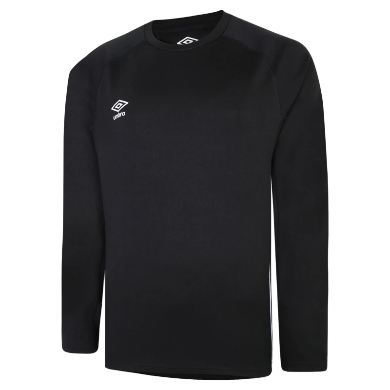 Image of Umbro Rugby Drill Top in Black Size: 11-12 Years Black Unisex 11-12 Years