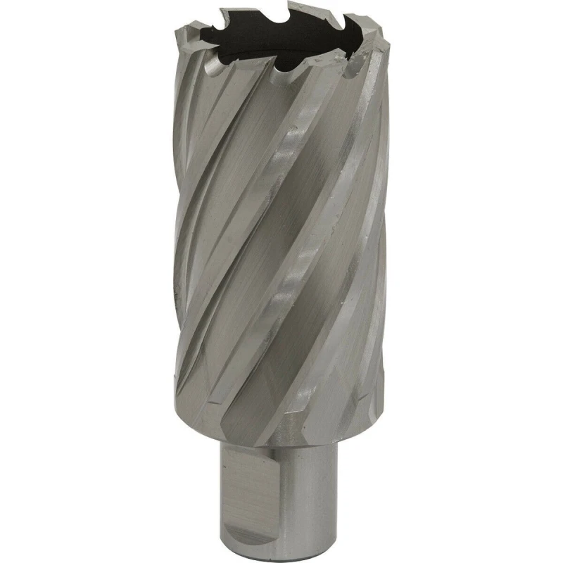 Image of Loops 34mm x 50mm Depth Rotabor Cutter - M2 Steel Annular Metal Core Drill 19mm Shank Metallics