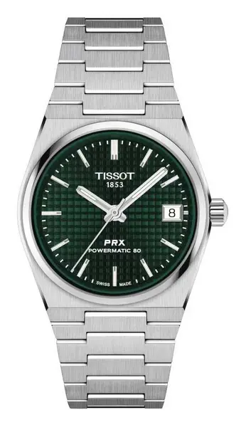 Image of Tissot T1372071109100 PRX Powermatic 80 (35mm) Green Dial / Watch
