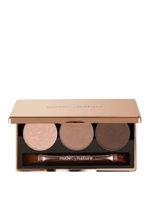 Image of Nude By Nature Natural Illusion Eyeshadow Trio 03 Rose, 03 Rose, Women