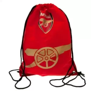 Image of Arsenal FC Colour React Drawstring Bag (One Size) (Red)
