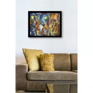 Image of SC0531 Multicolor Decorative Framed MDF Painting