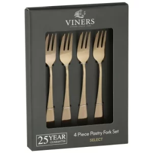 Image of Viners Select Copper 4 PCE Pastry Fork Set Giftbox