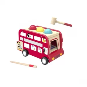 Image of Disney Wooden Mickey Punch Ball & Xylophone Bus