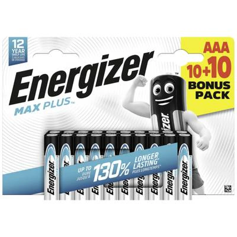 Image of Energizer Energizer Max Plus AAA battery Alkali-manganese 1.5 V 20 pc(s) E304145700