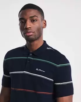 Image of Ben Sherman Fine Stripe Polo
