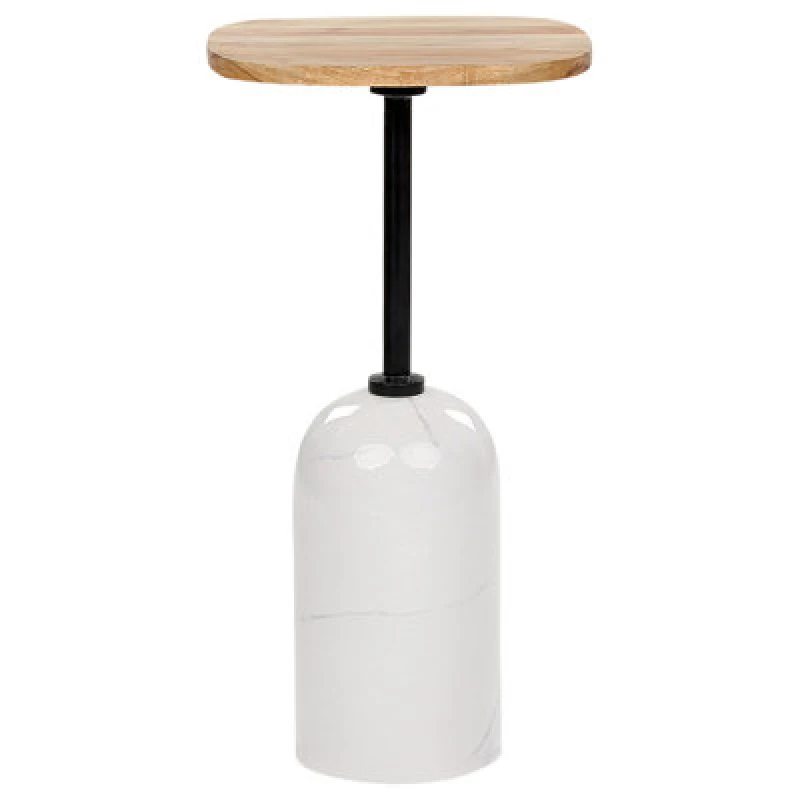Image of Beliani Side Table Oasis Metal White