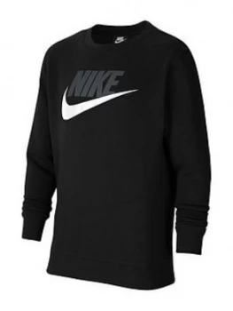 Image of Nike Older Boys Club Crew - Black