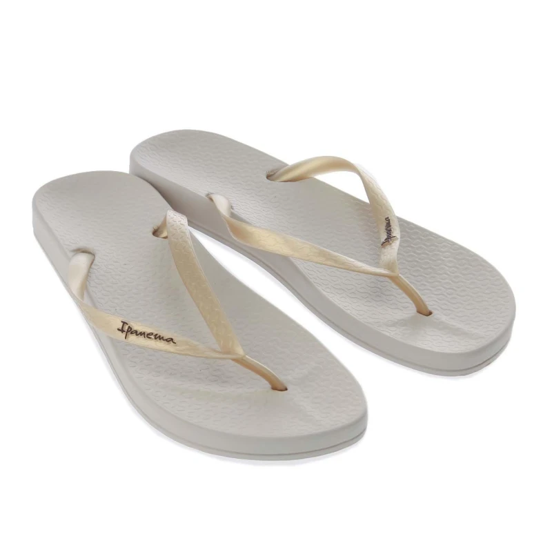 Image of Ipanema Anatomica Tan Flip Flops Gold female UK 3