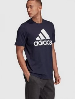 Image of Adidas Badge Of Sport T-Shirt - Navy