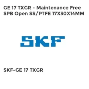 Image of GE 17 TXGR - Maintenance Free SPB Open SS/PTFE 17X30X14MM