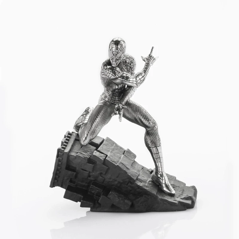 Image of Royal Selangor Marvel Spider-Man 'Webslinger' Pewter Figurine 12cm