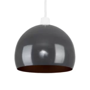 Image of Mini Arco Pendant Shade in Grey and Copper