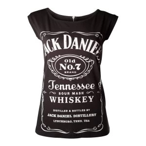 Image of Jack Daniel'S - Old No. 7 Brand Womens Medium Shirt - Black