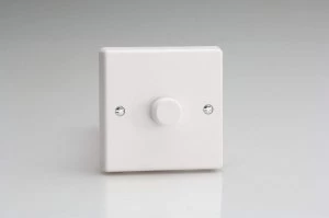 Image of Varilight V-PLUS 1x700W 2-Way Push-on/off Intelligent Dimmer w/ White Knob - White - IQP701W