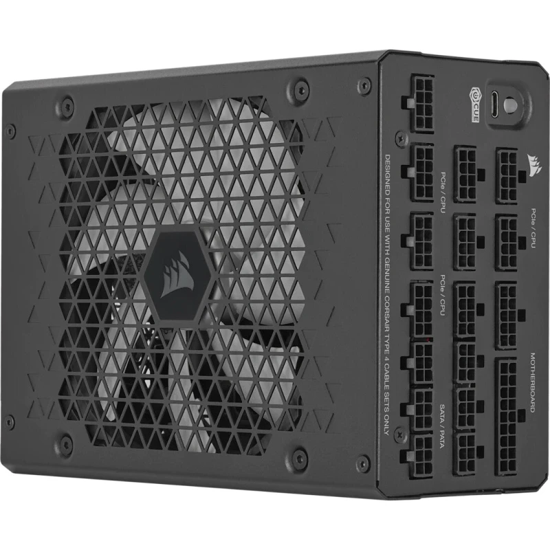 Image of CORSAIR HXi Series HX1200i 1200W Cybenetics Platinum ATX 3.1 PCIe 5.1 Fully Modular Power Supply - Black - CP-9020307-UK