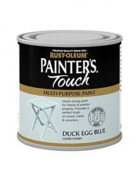 Image of Rust-Oleum Painter&Rsquo;S Touch Toy Safe Gloss Multi Purpose Paint ; Duck Egg Blue 250ml