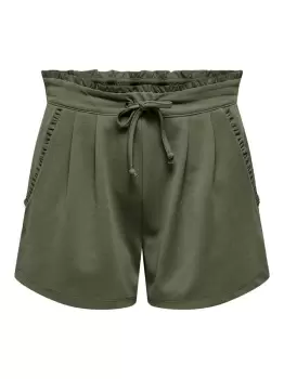 Image of ONLY Frill Shorts Women Green