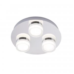 Image of Spa Amalfi 3 Light Bathroom Ceiling Fitting Chrome