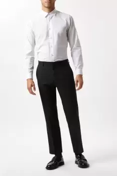 Image of Mens Plus And Tall Tailored Charcoal Essential Trousers