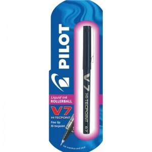 Image of Pilot V7 Hi Tecpoint Rball Blk - 12 Pack