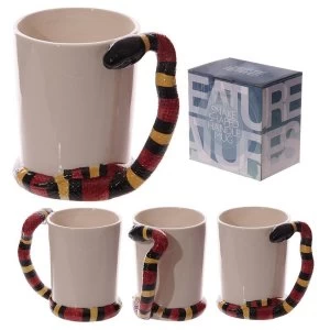 Image of Water Snake Shaped Handle Snake Mug