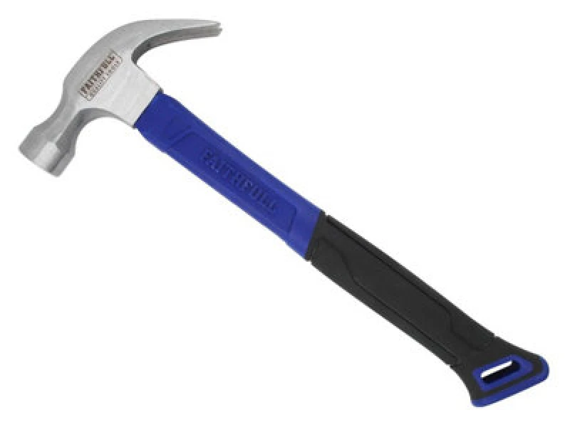 Image of Faithfull 20Oz Claw Hammer Fibreglass Handle 570G Faich20Fgn