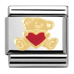 Image of Nomination CLASSIC Gold Love Bear With Heart Charm 030253/32