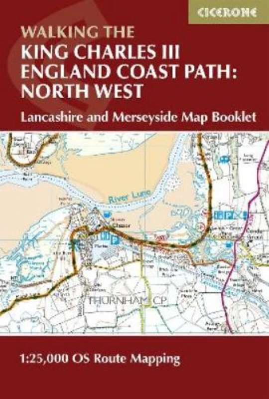 Image of Walking the King Charles III England Coast Path: North West - Lancashire and Merseyside Map Booklet : 1:25,000 OS Route Map Booklet Paperback / softba