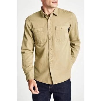 Image of Jack Wills Bagley Military Shirt - Sand