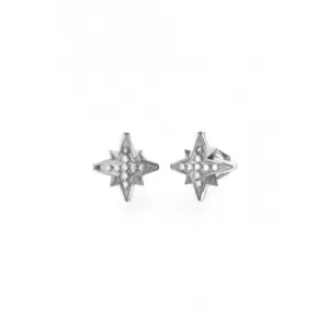 Image of Ladies Guess In The Sky Silver Earrings UBE03331RH