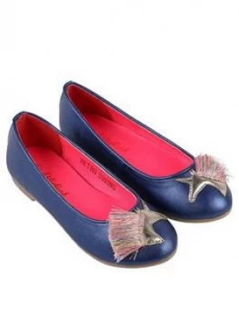 Image of Billieblush Girls Unicorn Ballerina, Navy, Size 12 Younger