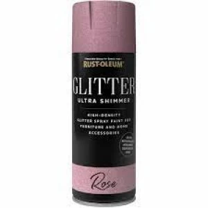 Image of Rust-Oleum Rose Glitter Ultra Shimmer Spray Paint 400ml