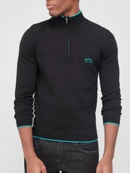 Image of Hugo Boss Athleisure Ziston Half Zip Jumper Black Size M Men