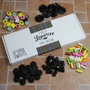 Image of Personalised Letterbox Sweets Liquorice