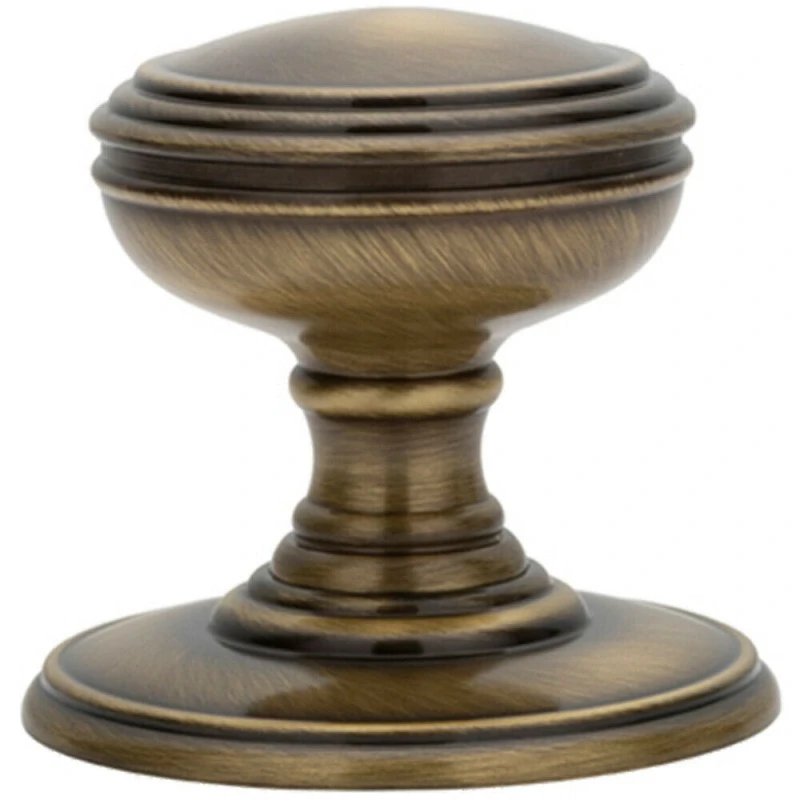 Image of Loops PAIR Textured Mortice Door Knob 70mm Diameter Florentine Bronze Door Handle Multi unisex