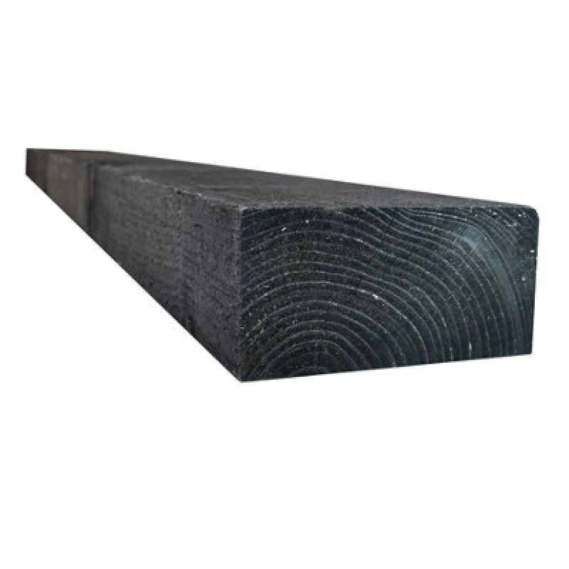 Image of Snowdon Timber Treated Black Sleeper (H) 95mm (W) 195mm (L) 2.4M - Pack Of 10
