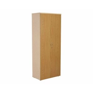Image of TC Office Lockable Doors for 2000mm High Bookcase, Oak